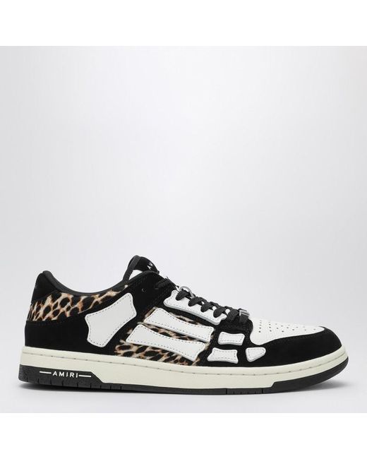 Amiri Black Leopard Skel Top Low/ Sneaker for men