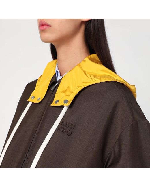 Miu Miu Brown Mustard Jacket
