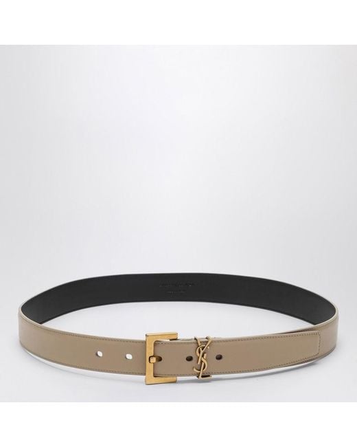 Saint Laurent Black Cassandre Belt