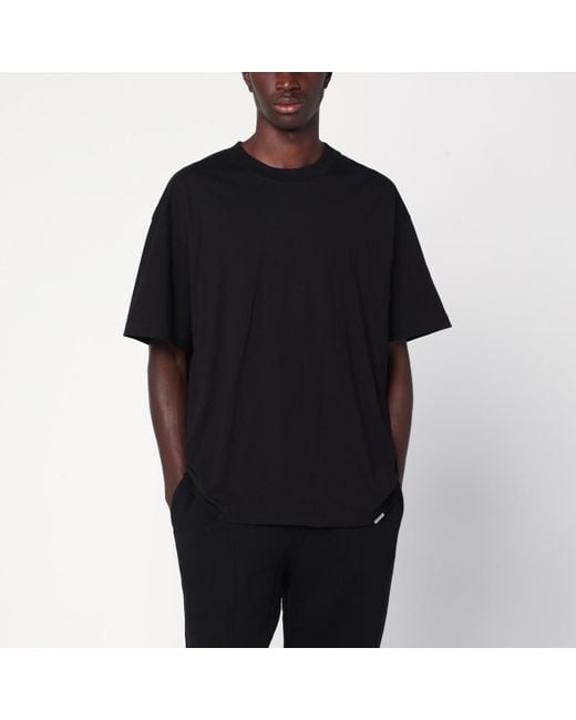 Represent Black Crew Neck T-Shirt for men