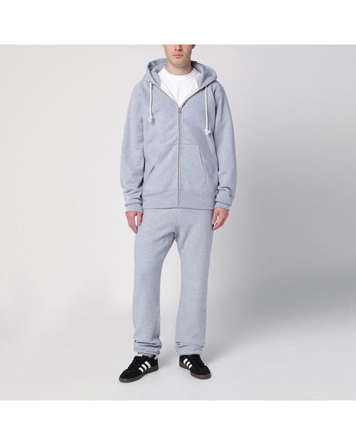 Sweat-Shirt À Capuche Gris Clair En Coton Champion pour homme en coloris Blue