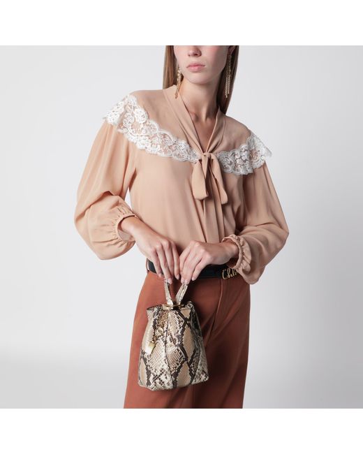 Chloé Metallic Small Spin Tote Bag