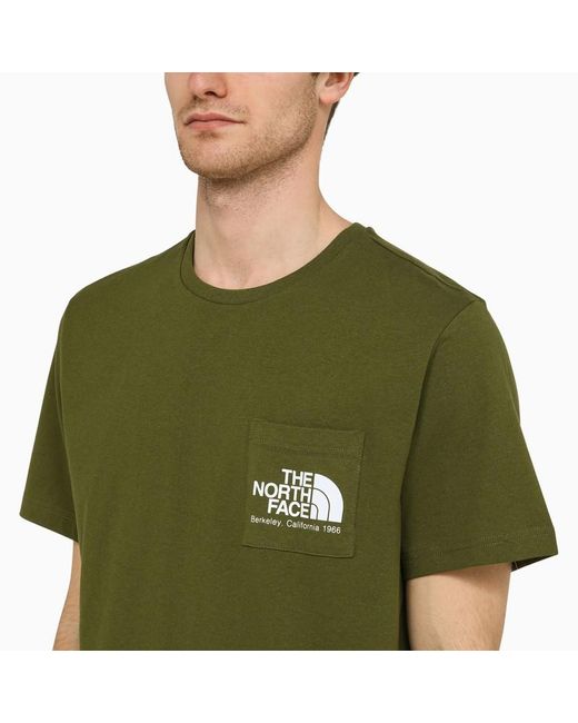 T-shirt forest con logo di The North Face in Green da Uomo