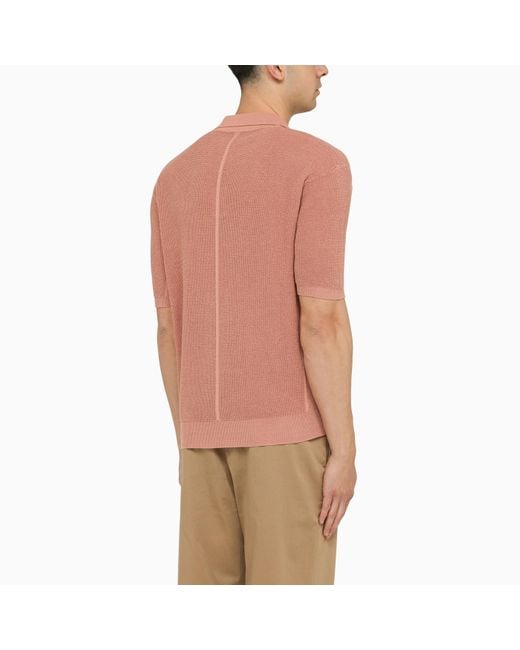 Roberto Collina Natural Linen And Cotton Polo Shirt for men