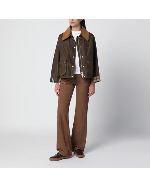 Barbour Brown Hazelnut Waxed Cotton Jacket