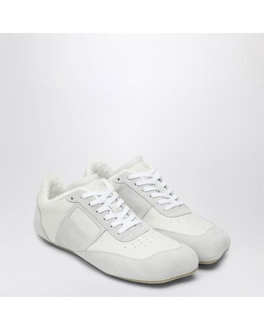 Baskets En Cuir Et Daim Blanc MM6 by Maison Martin Margiela pour homme en coloris White
