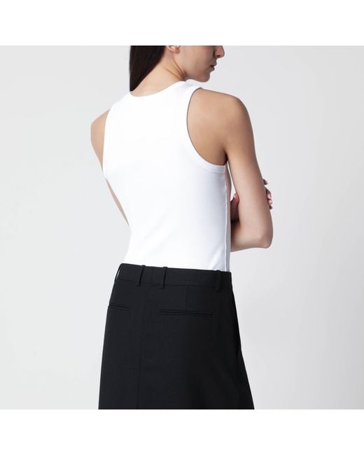 Givenchy White Slim-Fit Tank Top With Logo