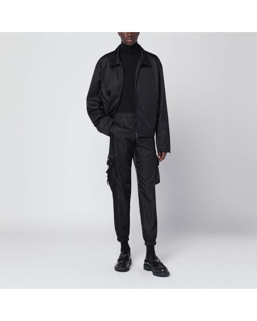 Prada Black Jacket With Zip for men
