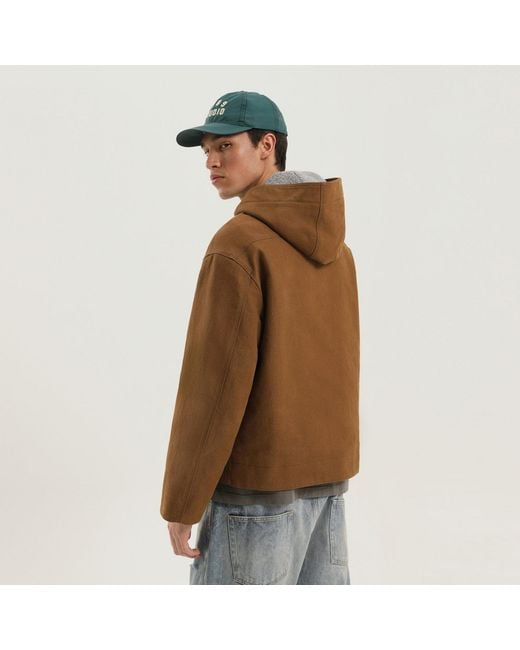 1989 STUDIO Brown Workwear Jacket for men