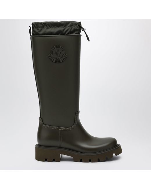 Moncler Black Kickstream High Waterproof Rain Boots