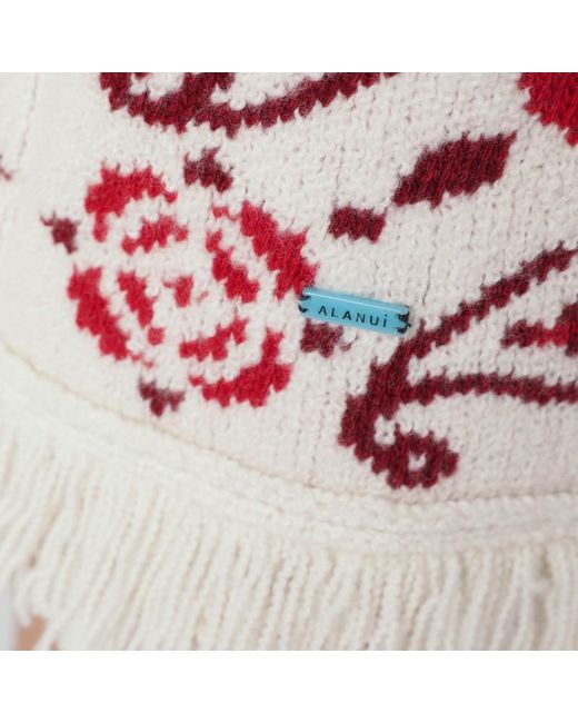 Alanui Red Chalk/Ruby Glimpse Of Eden Cardigan