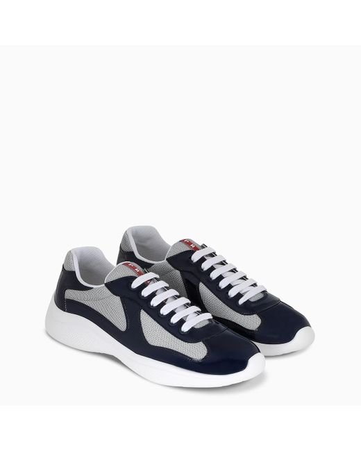 royal blue prada sneakers