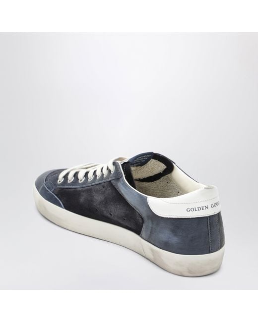 Golden Goose Deluxe Brand Blue Super-Star Sneakers for men