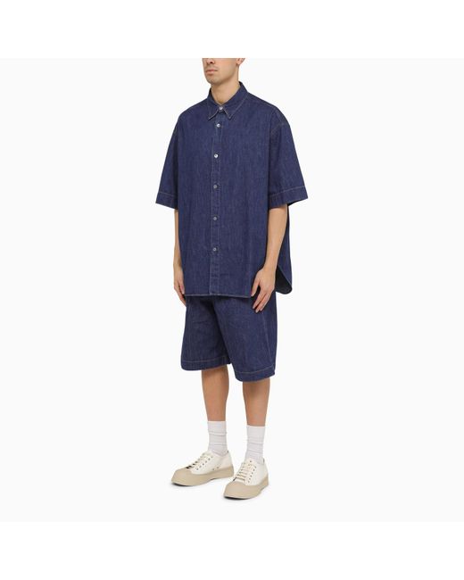 Studio Nicholson Blue Denim Oversize Shirt for men