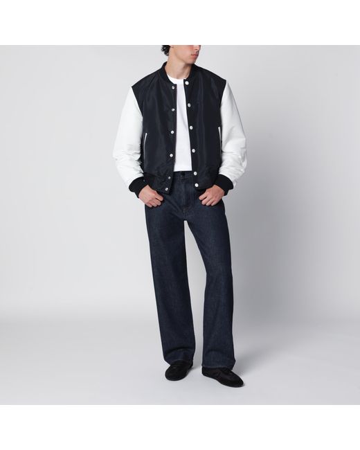 Givenchy Blue Satin Varsity Jacket for men