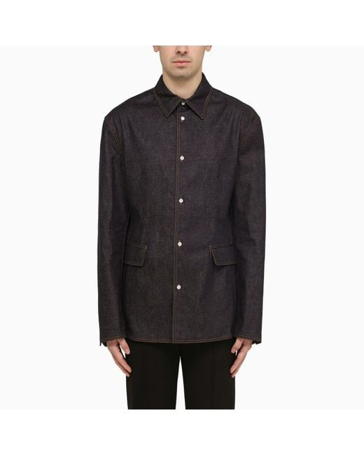 Prada Black Denim Shirt Jacket for men