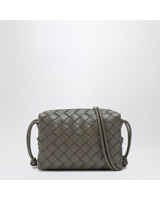 Bottega Veneta Gray Mini Loop Camera Cypress Colour