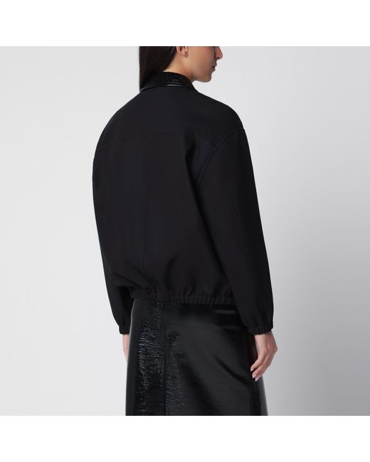 Courreges Black Bomber Jacket