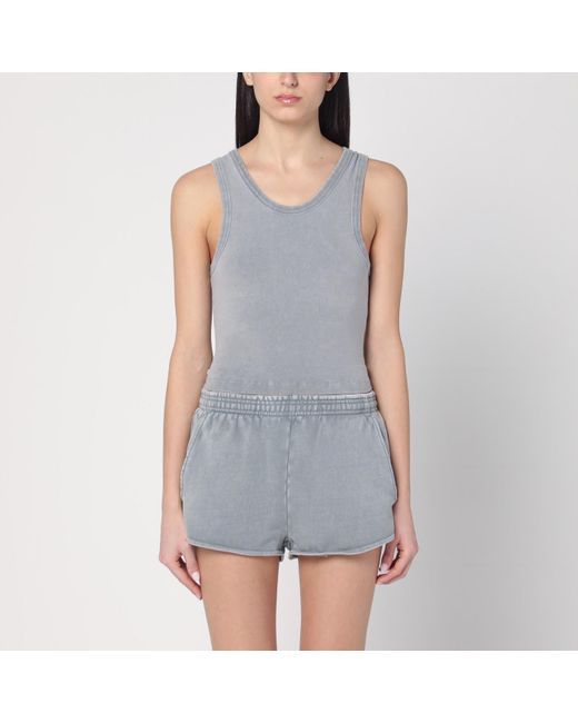 Entire studios Gray Tank Top In Cotton