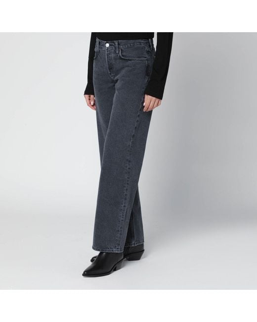 Agolde Black Faded-Effect Jeans