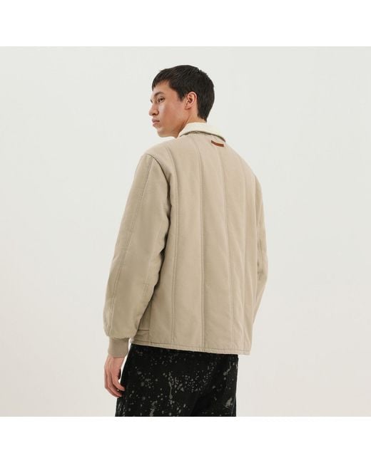 1989 STUDIO Natural Padded Canvas Jacket for men