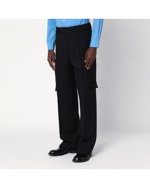 NAMACHEKO Blue Cargo Trousers for men