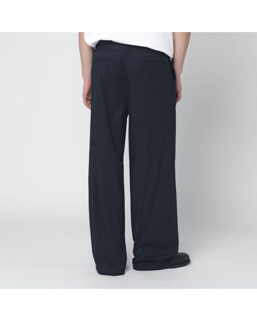 Jil Sander Blue Midnight Cotton Trousers for men
