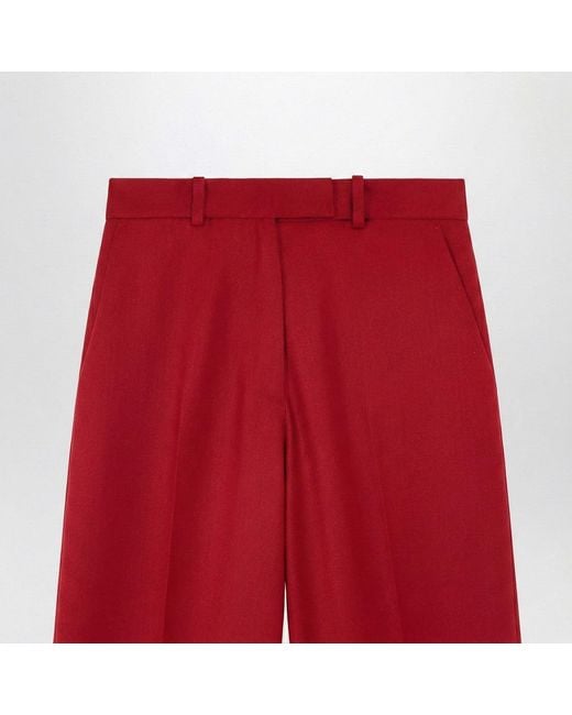 Frankie Shop Red Brickell Satin Trousers