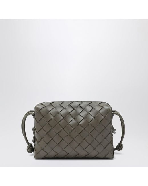 Bottega Veneta Gray Mini Loop Camera Cypress Colour