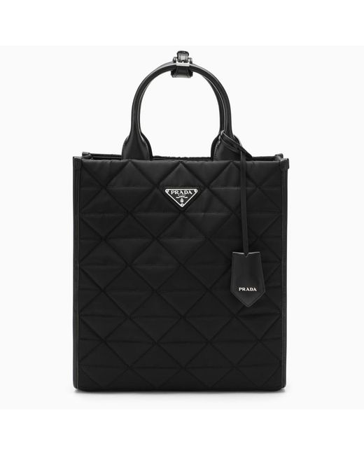 Tote Bag Noir En Re-Nylon Prada en coloris Black
