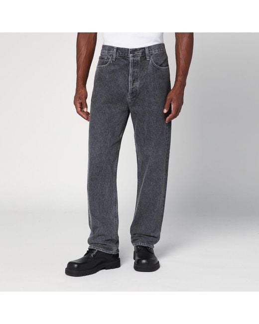 Agolde Gray Washed-Effect Jeans for men