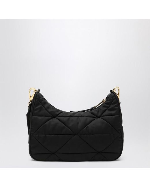 Sac À Bandoulière En Re-Nylon Matelassé Prada en coloris Black