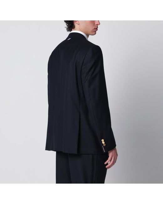 Thom Browne Blue Single-Breasted Wool Jacket for men