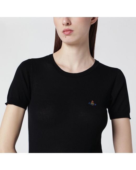 Vivienne Westwood Black Bea Cotton Top
