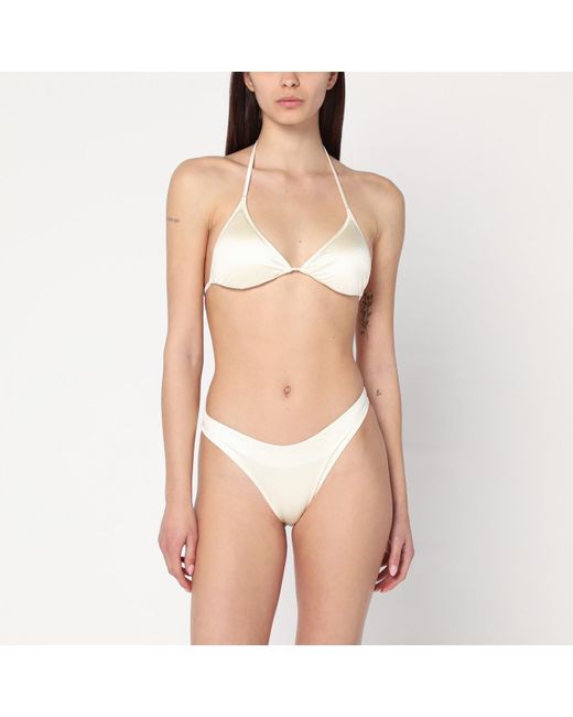 VENUJA Natural Butter-coloured Triangle Two-piece Bikini
