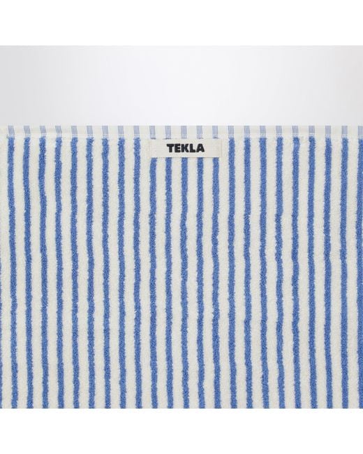 Tekla Blue Striped Towel 50X90 for men