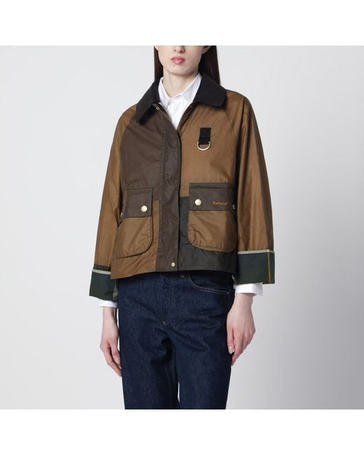 Barbour Brown Alma Jacket Sand