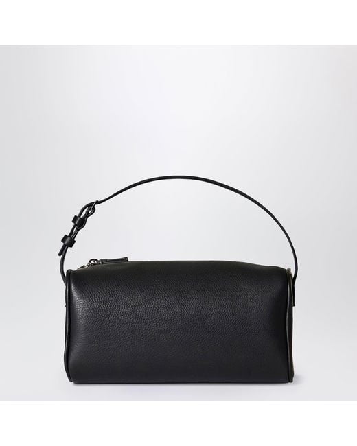 The Row Black Leather 90's Bag