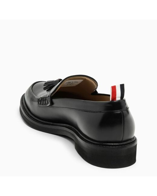 Thom Browne Black Moccasin With Tassels for men