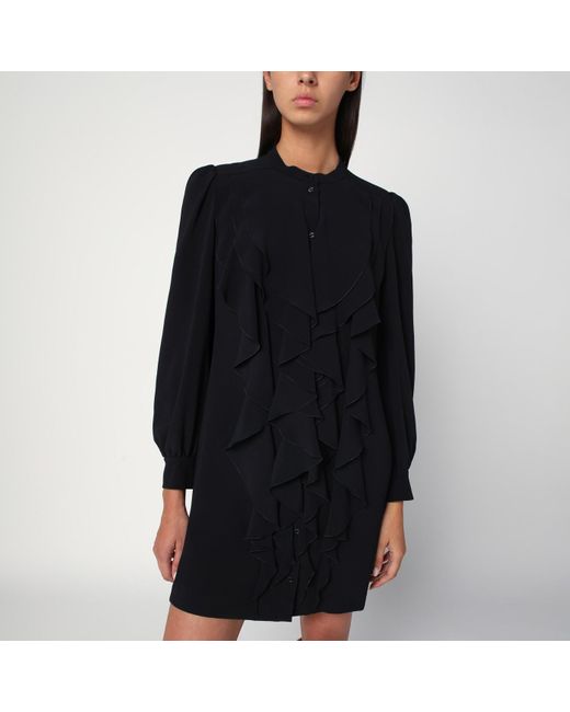Chloé Black Ruffled Dress