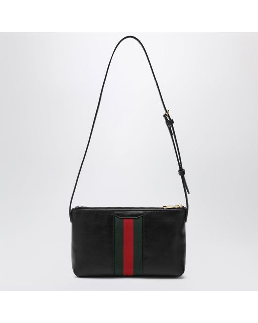 Borsa Mini Horsebit Web Nera di Gucci in Black