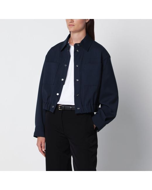 Weekend by Maxmara Blue Short Wool Jacket