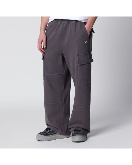 A Bathing Ape Gray Washed Cargo Jogging Pants for men