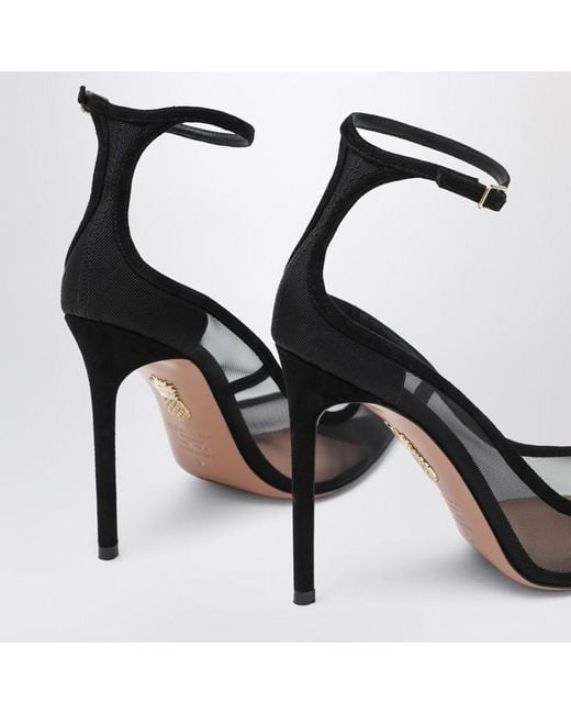 Aquazzura Black Love Affair 85 Pumps