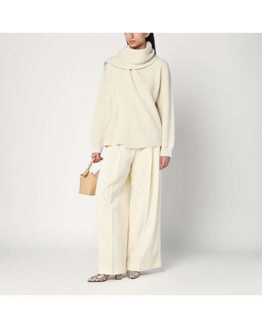 Jil Sander Natural Ivory Sweater