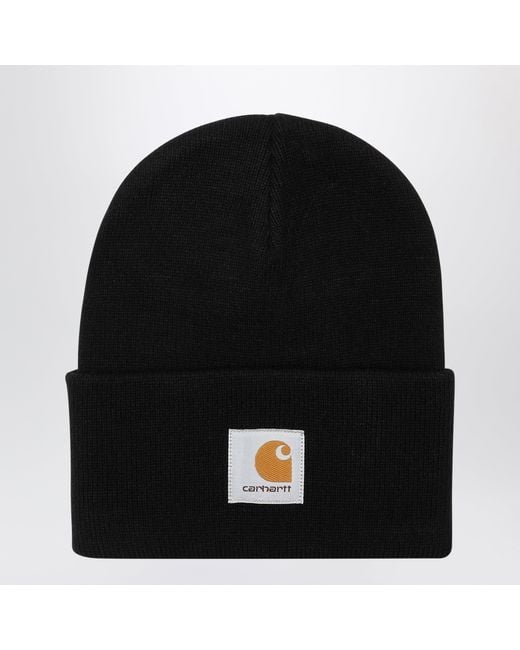 Carhartt Black Acrylic Watch Beanie for men