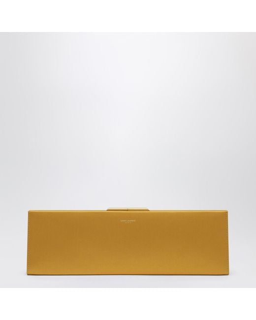 Saint Laurent Yellow Midnight Clutch Large