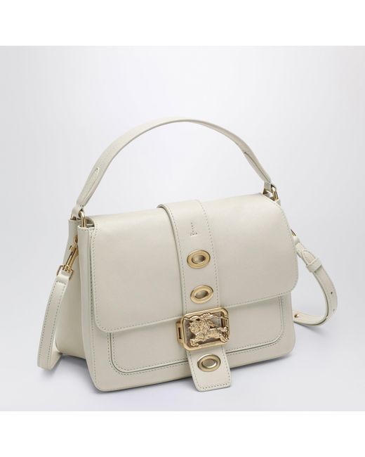 Burberry White Small Rider Shoulder Bag