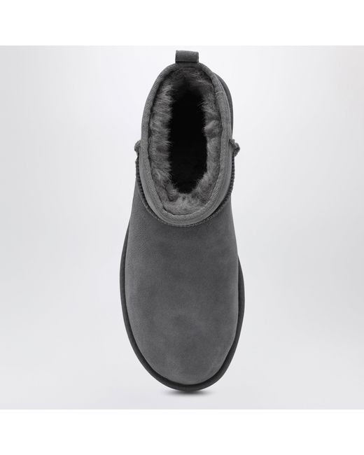 Ugg Gray Classic Micro Light Bronze Suede Boots