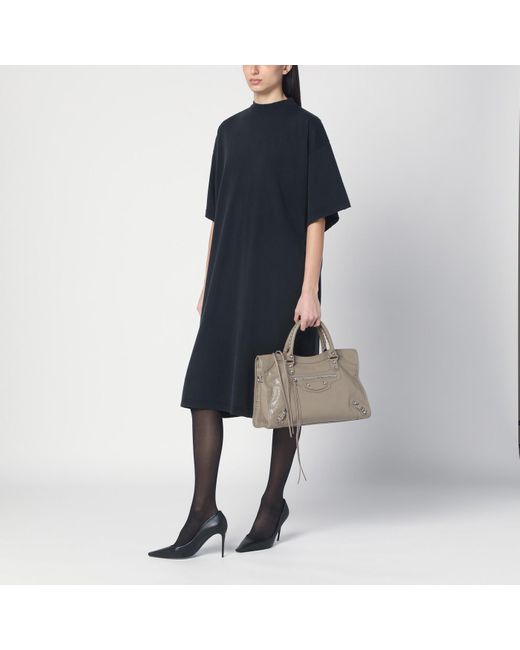 Balenciaga Gray Le City Medium Tote Bag Greige